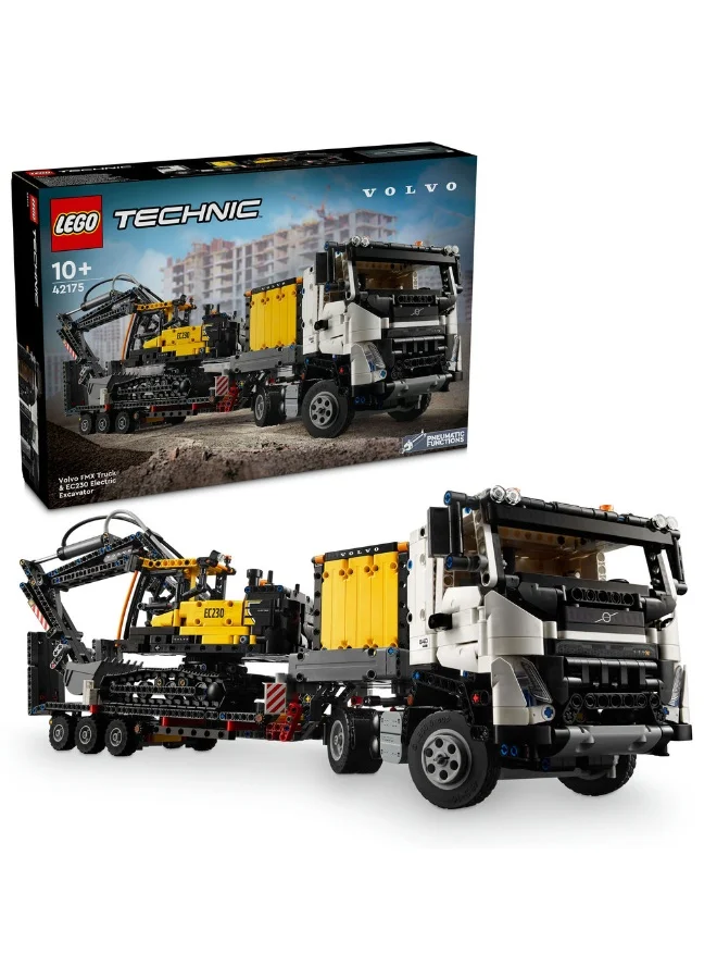 ليغو شاحنة فولفو FMX وحفّار EC230 الكهربائي 42175 من LEGO® Technic