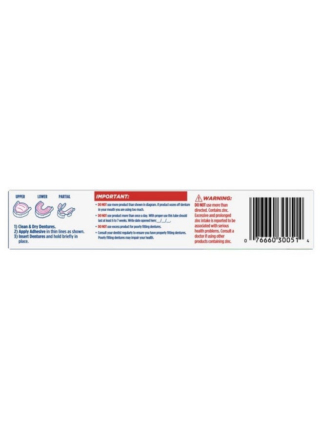 Fixodent Control Denture Adhesive Cream Plus Scope Flavor 2 oz (Pack of 8) - Image 2