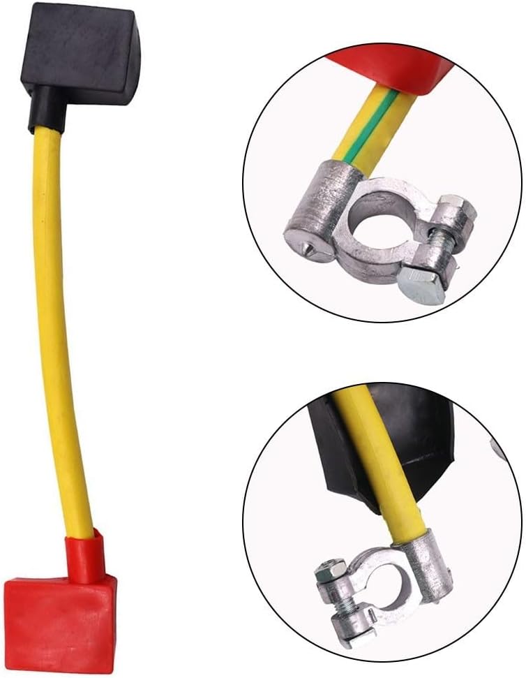 Heavy Duty Battery Cable Connector for Truck Car 12V-24V Series Parallel Connection Yellow Terminal Wire Replacement Auto Electrical Part - Image 3