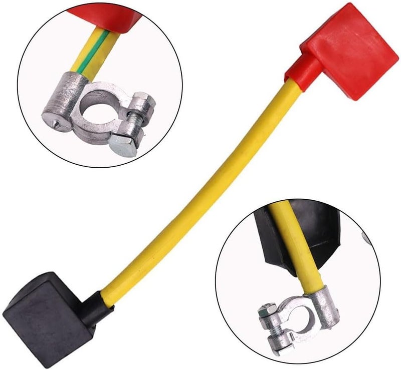 Heavy Duty Battery Cable Connector for Truck Car 12V-24V Series Parallel Connection Yellow Terminal Wire Replacement Auto Electrical Part - Image 4