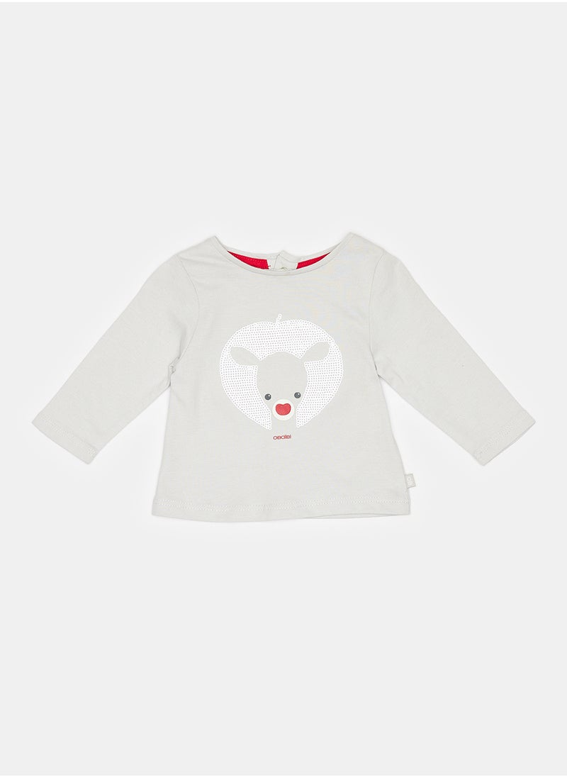 Okaidi OBaiBi By Okaidi Baby Girls Tshirt  - Image 1