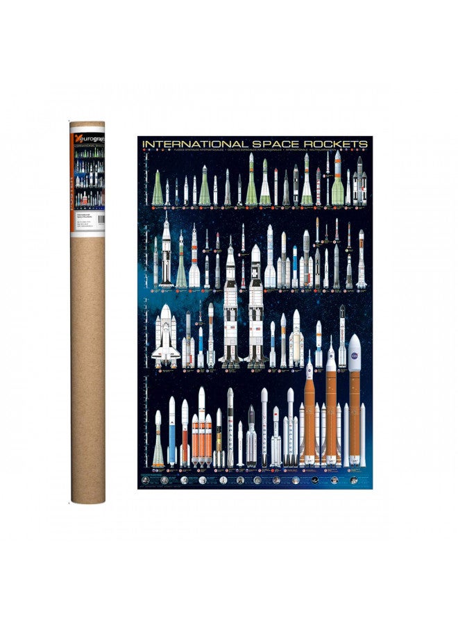 EuroGraphics International Space Rockets Poster, 36 x 24 inch - Image 1