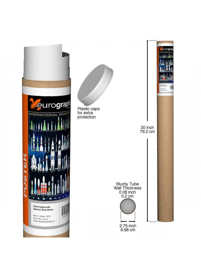 EuroGraphics International Space Rockets Poster, 36 x 24 inch - Image 2