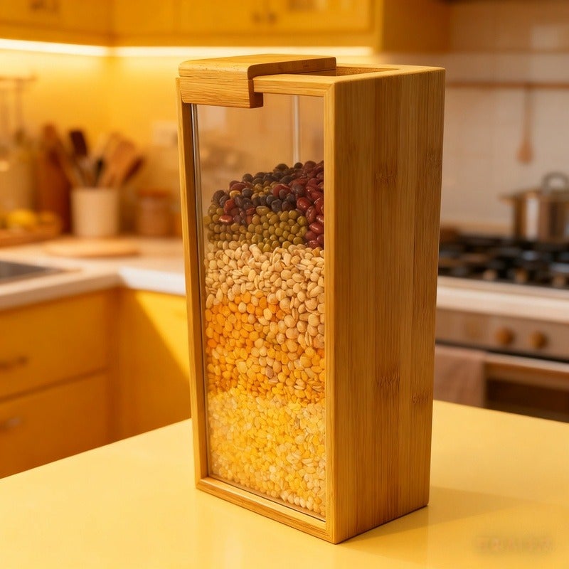 Food Dispenser, Kitchen Organizers And Storage, Food Containers And Cereal Dispenser for Pantry Organization And Storage Container, Cereal, Rice, Flour, Snacks - Image 2