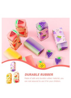 Oasisgalore Erasers 12pcs Fruit Eraser Portable Pupils Decorate Cartoon Eraser (Random)  - Image 2