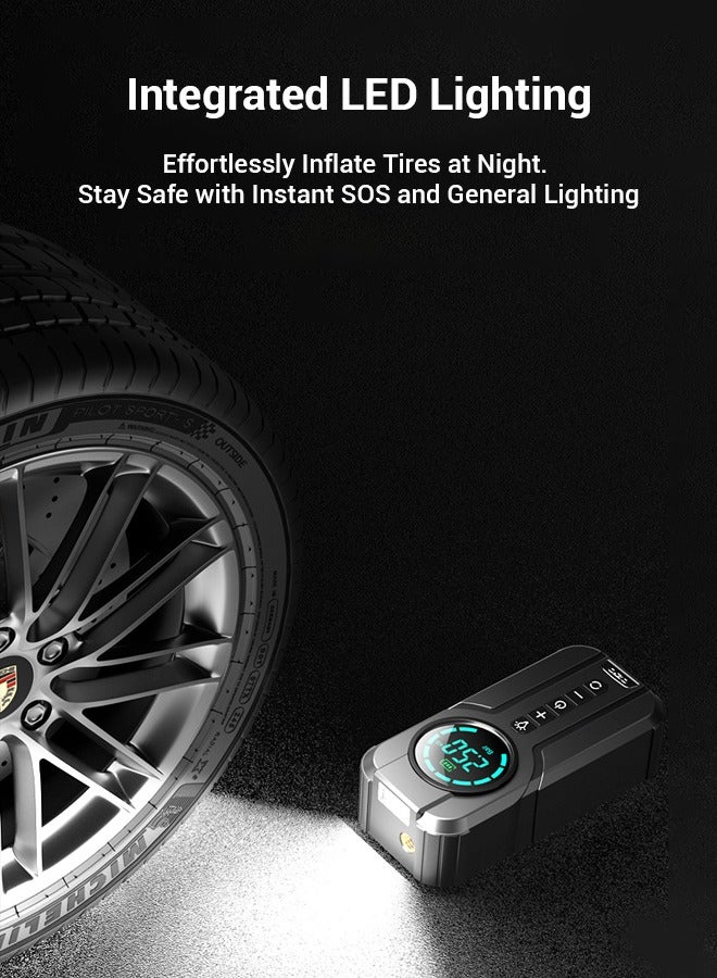 Wireless Portable Car Air Pump | 12V High-Power Tire Inflator for Cars & Electric Vehicles | Universal Compatibility, Compact & Portable  - Image 3