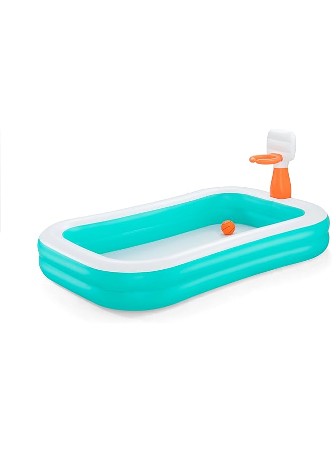 Bestway Family Pool Dunk N' Splash With Basketball Hoops 251 X 168 X 102 Cm - Image 1