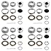 Racewill 4 Sets Trailer Hub Wheel Bearing Kit Inner 2558025520 Outer 0247502420 With Grease Seal 1036 and 1010 Fit for 8000 lbs Axles - Image 2