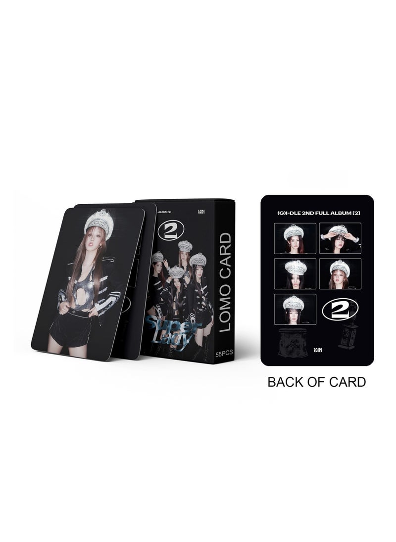 EHOME 55Pcs GIDLE 2nd Album Super LadyLomo Card  - Image 3