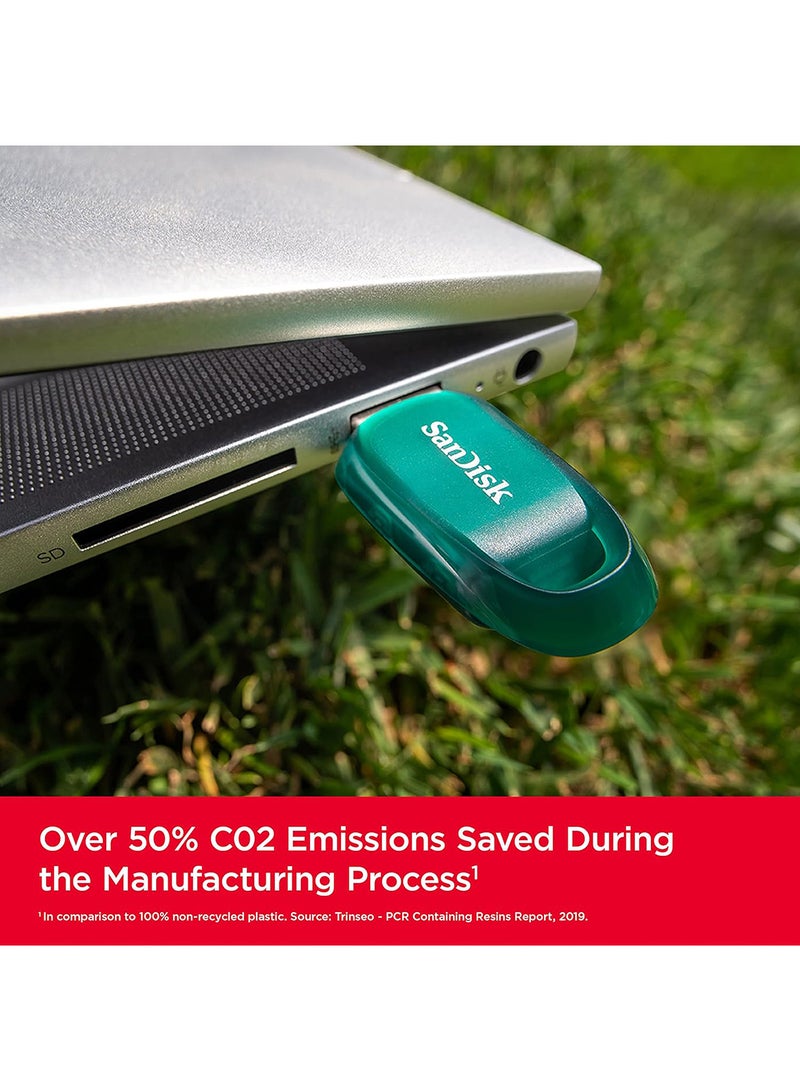 sandisk 256GB Ultra Eco Flash Drive USB 3.2 Gen 1 Micro USB Type C - SDCZ96-256G-G46,Blue/Green - Image 4