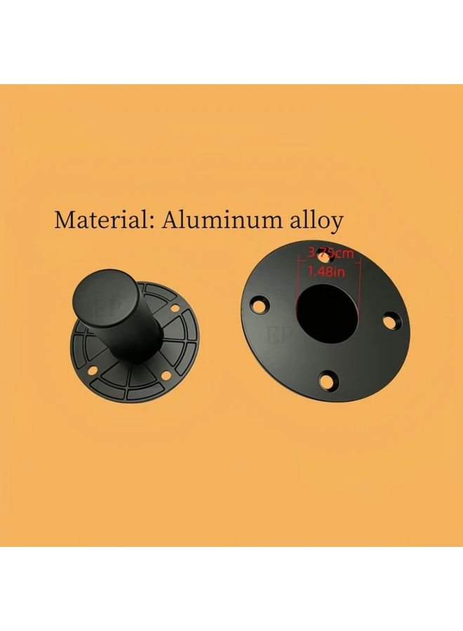 A Single Aluminum Alloy Speaker Stand Base 1pc Sturdy DIY Speaker Accessory - Image 3