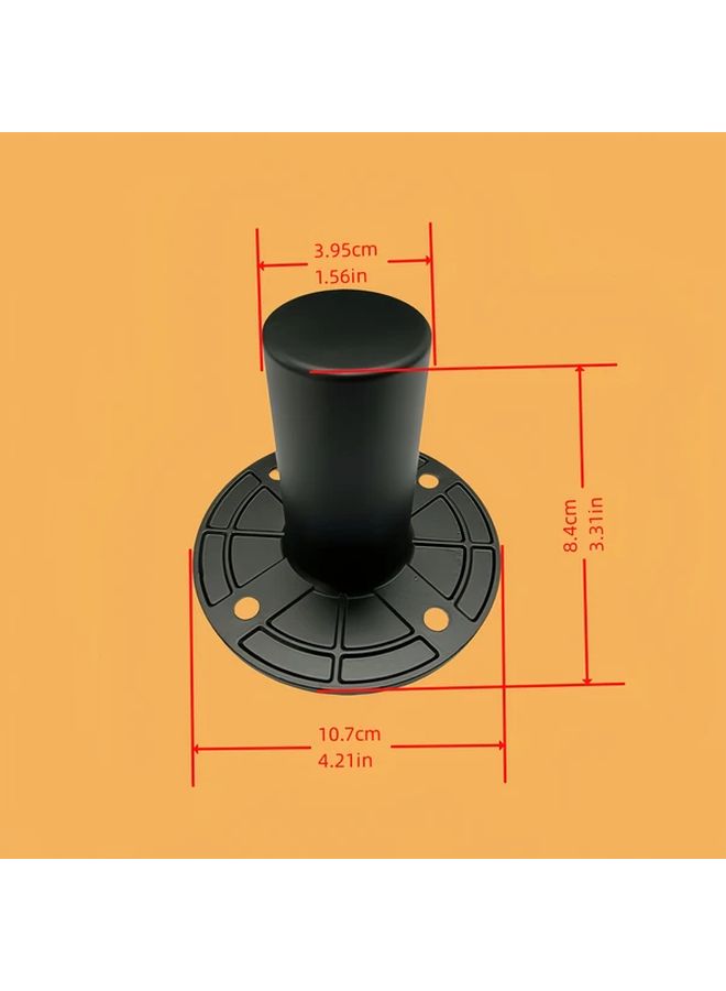 A Single Aluminum Alloy Speaker Stand Base 1pc Sturdy DIY Speaker Accessory - Image 2