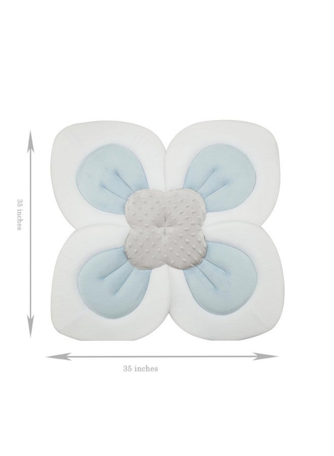 PandaEar PandaEar Baby Lotus Bath Flower Pad for Infant Newborn| Soft Baby Flower Bath Petals for Sink Bathtub Essentials Shower Gift (Blue)  - Image 2