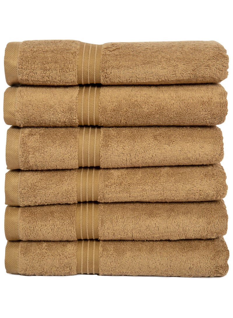 Bliss Casa - Large Hand Towels (6 Pack, 50 x 100 cm) - 100% Combed Cotton - Premium Quality, Ultra Soft and Highly Absorbent, Hotel & Spa Quality Hand Towels - Image 2