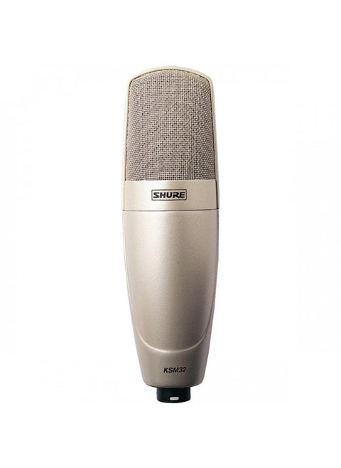 Shure KSM32/SL Embossed Single-Diaphragm Cardioid Condenser Studio Microphone, Champagne