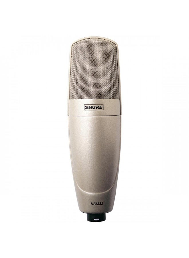 Shure - Shure KSM32/SL Embossed Single-Diaphragm Cardioid Condenser Studio Microphone, Champagne - Image 1