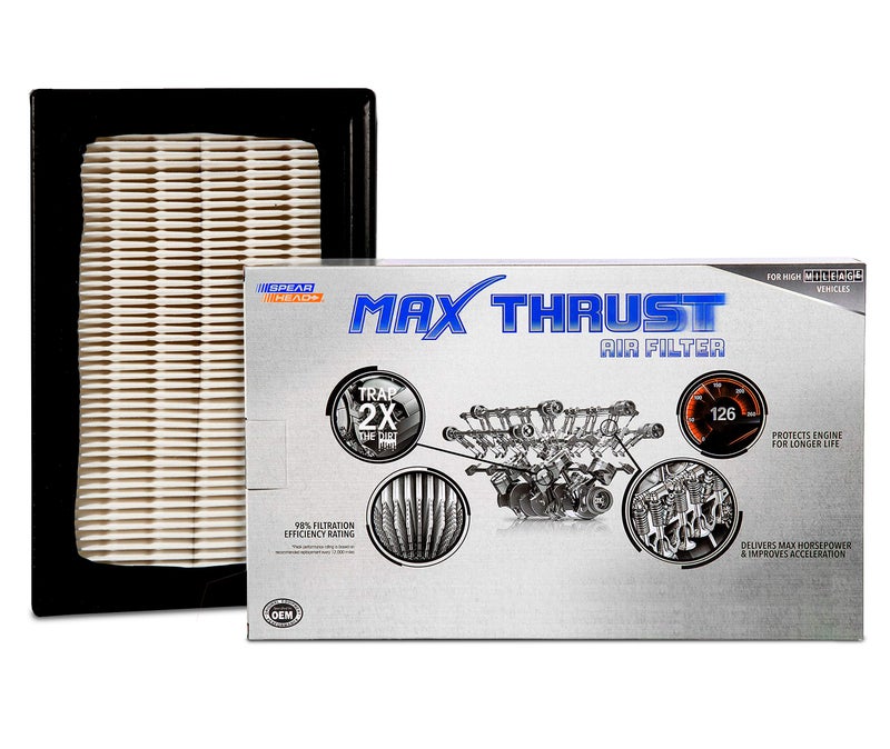 Spearhead MPG Defense Max Thrust Engine Air Filter For All Mileage Vehicles, Fits Like OEM, Restores MPG & Acceleration (MT-426) - Image 1