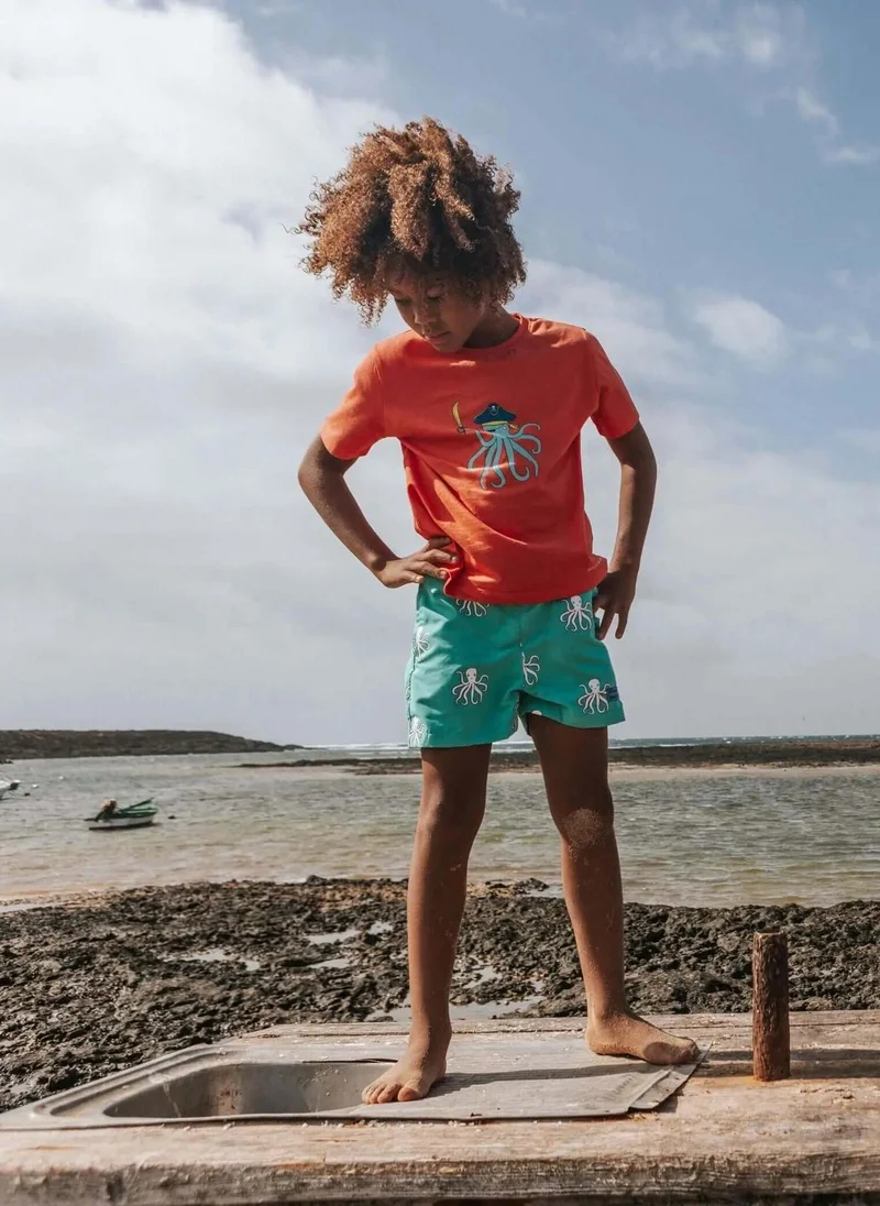 Holly & Beau Boys octopus colour changing swim shorts
