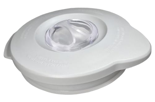 Piumeif 124462-000-805 Glass Blender Jar Lid Replacement 110404-000-805 Fits for Oster Blender Jars that Measure 5 1/2" at the Top -White - Image 1