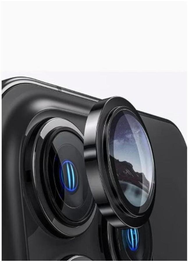 PROMASS Camera lens protector for iPhone 15 pro Tempered glass metal individual ring cover. - Image 2