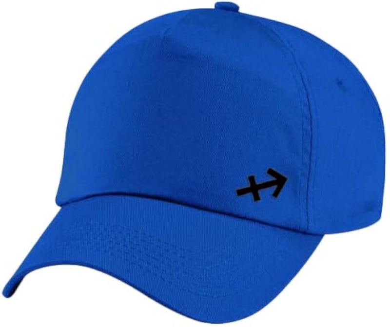 Blue Cap with Sagittarius zodiac Black Logo