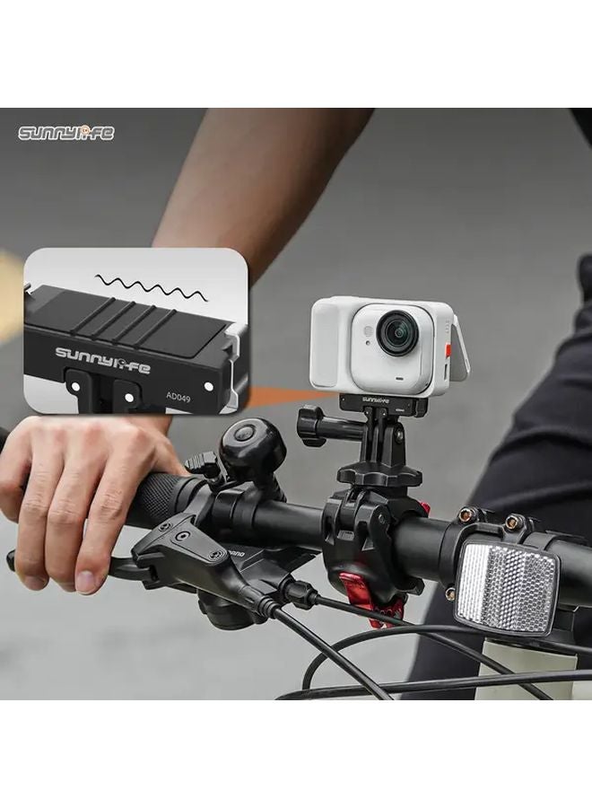 Black Insta360 GO Magnetic Quick Release Base Adapter Foldable Dual Pin Design 1 4 Inch Screw For Video Blogging - Image 5