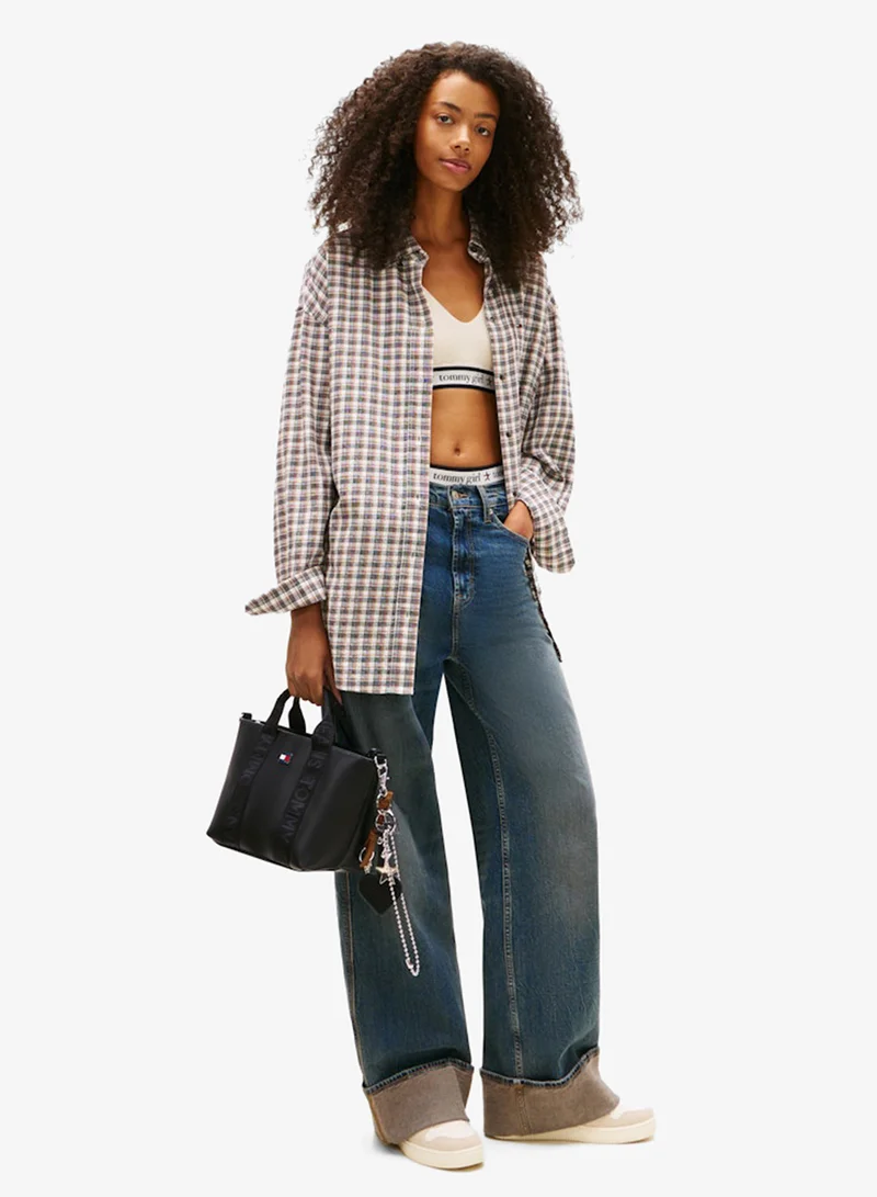 تومي جينز حقيبة توت صغيرة يومية