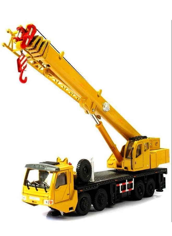 fashionhome 1-Piece Durable Diecast Metal Alloy Engineering Hoist Lifter Crane Vehicles Machine Toy for Children Construction Truck Toy Car  - Image 2