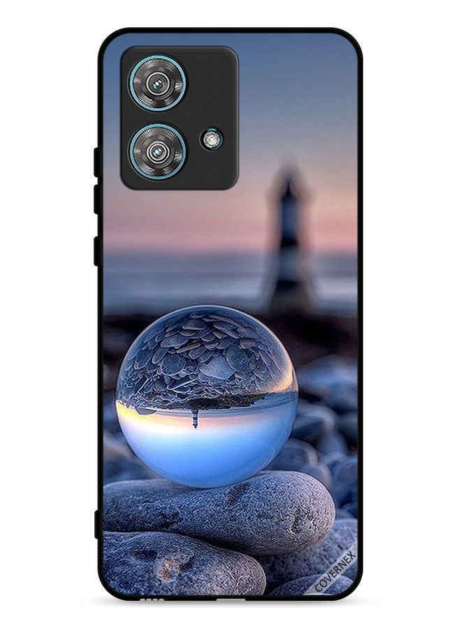 Covernex Motorola Edge 40 Neo 5G Protective Case Cover Awesome Photography Of Nature In Round Glass - Image 1