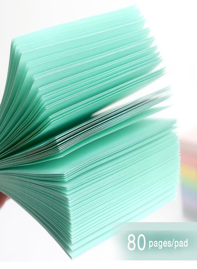 Eastern Wolf Sticky Notes 3x3 Inch, 8 Pads Light Colors Self-Adhesive, 8 Assorted Pastel Colors, 80 Sheets/Pad, Reusable Notepads for Office, School, and Home - Image 4