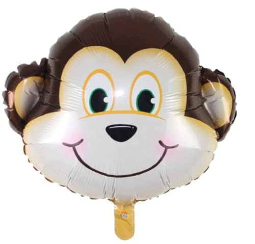 HK balloons ? 68 Pcs Jungle Theme Birthday Decoration Items For Boys Forest Theme Animal Face Foil, Chrome Balloons For Theme Birthday Party Decorations With Forest Theme Backdrop Banner - Image 5