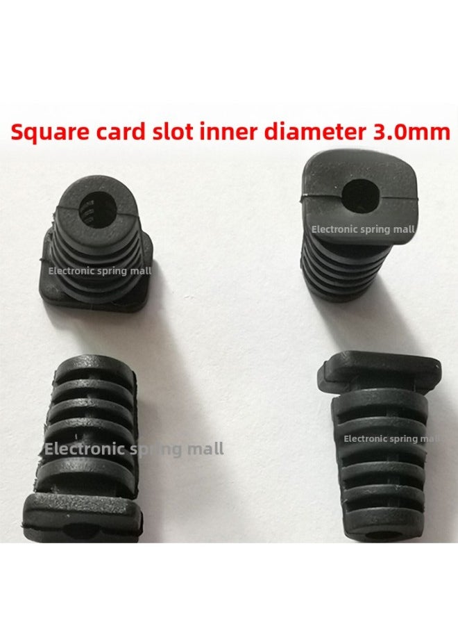 Power Cord Tail Bar Line Protective Sheath Aperture 3.0/3.1/3.2/3.3/3.5/3.6/3.8mm Net Tail Card File-Color:3.6mm Aperture White/1 Piece