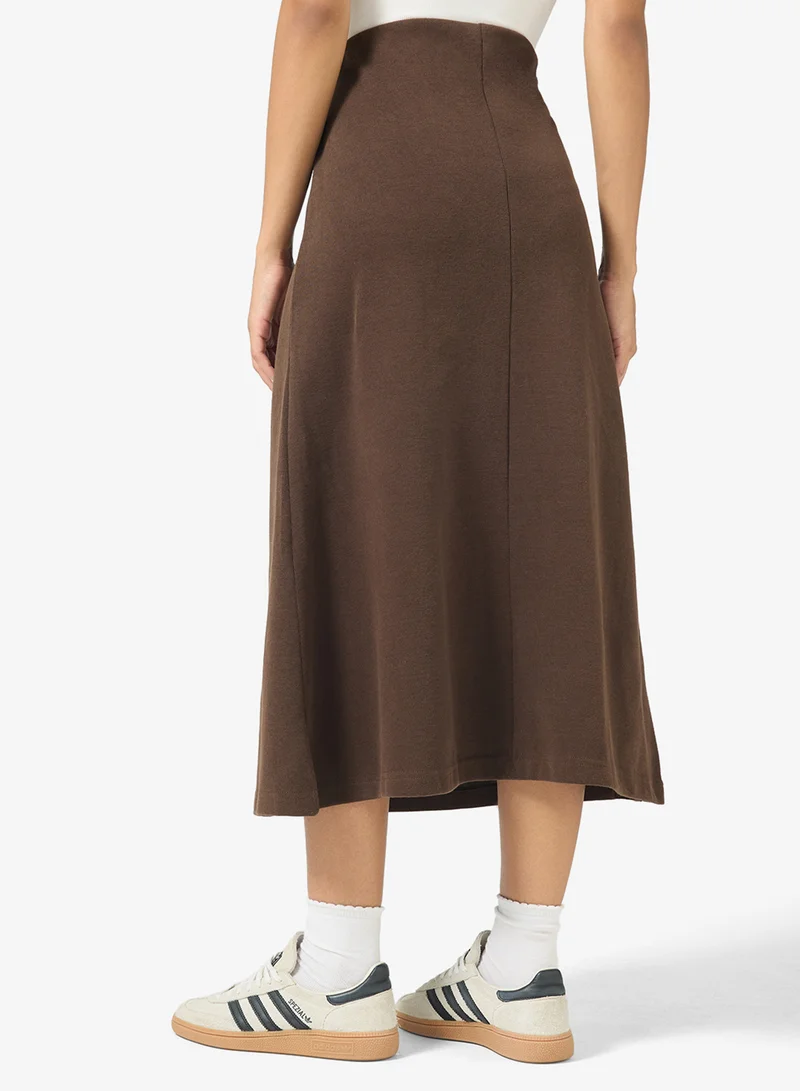 Ginger A Line Satin Skirt