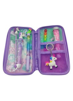 Samvardhan Plastic (Pack Of 7 Unicorn Pouch/Unicorn Pencil/Unicorn Water Pen/Unicorn 10 In 1 Pen/Moti Pencil/Paper Soap And Unicorn Key Chain, Multicolor  - Image 5