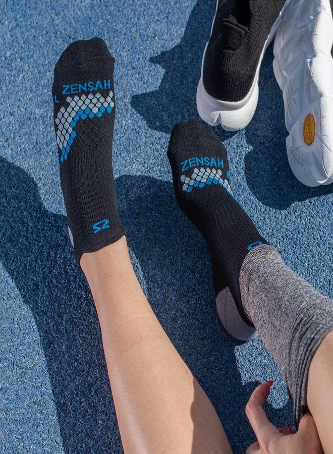 Zensah Plantar Fasciitis Relief Compression Socks - PF Night Socks for Plantar Fascia and Achilles Tendon Stability, Pain (Small, 3 Pairs - Black) - Image 3