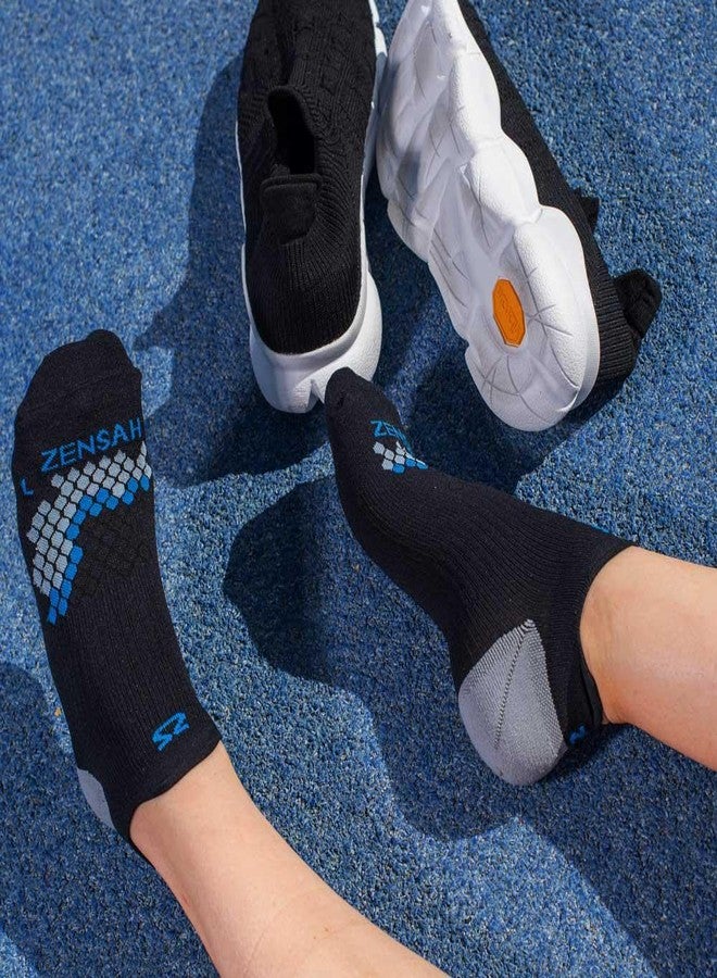 Zensah Plantar Fasciitis Relief Compression Socks - PF Night Socks for Plantar Fascia and Achilles Tendon Stability, Pain (Small, 3 Pairs - Black) - Image 2