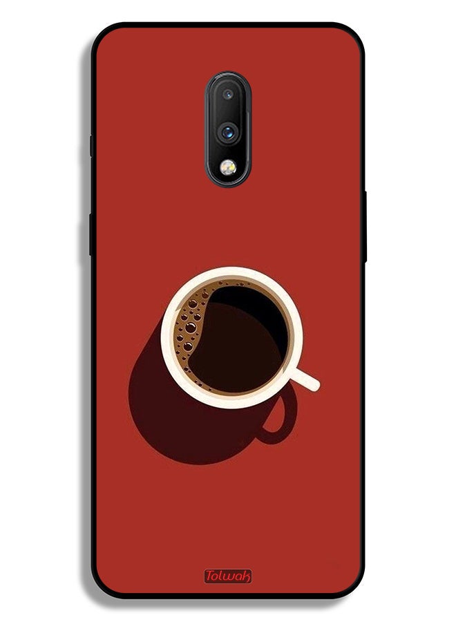 Tolwak OnePlus 7 Protective Case Cover Coffee Cup Art - Image 2