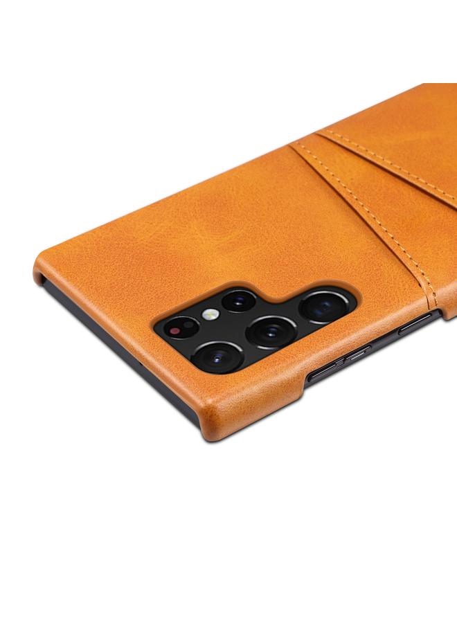 S-TOP Case For Samsung Galaxy S22 Ultra Calf Texture Back Protective Phone Case with Card Slots - Image 5