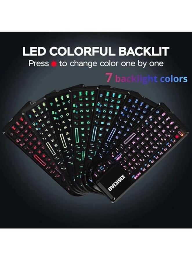 عام لوحة مفاتيح ميني، لوحة مفاتيح لاسلكية ذكية للتلفزيون، لوحة مفاتيح لاسلكية بتقنية البلوتوث مع لوحة تتبع وتحكم عن بُعد بالأشعة تحت الحمراء، لوحة مفاتيح محمولة، متوافقة مع Windows / Android / Google / التلفزيونات الذكية - Image 4