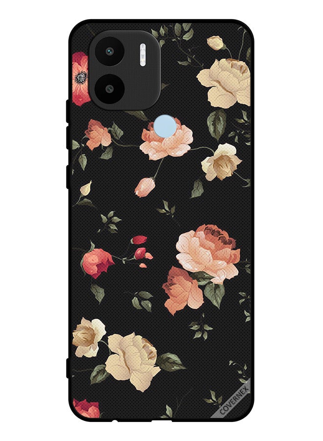 Covernex Protective Case Cover For Xiaomi Redmi A1 Plus Flower Art Wallpaper - Image 1