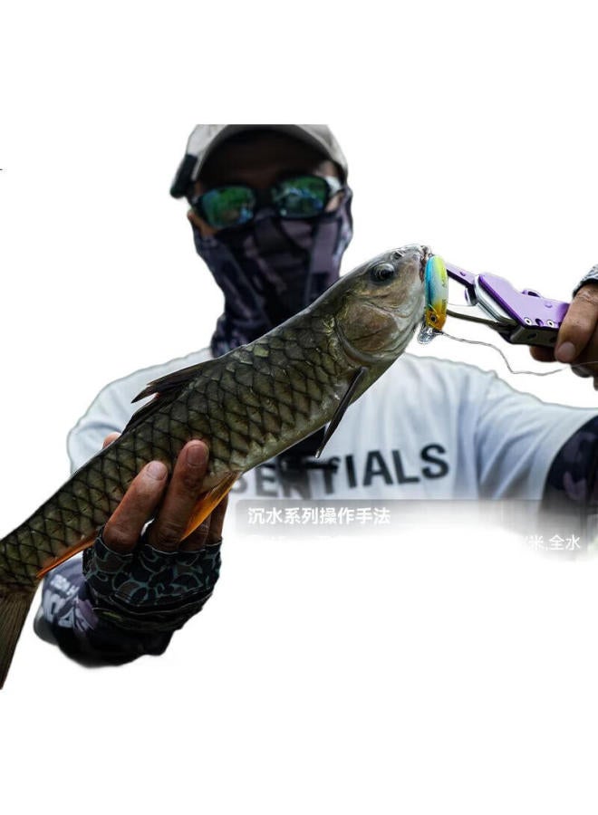 King Lure Kingdom Micro Flying Scale Series Minnow Sinking Slow Sinking Floating Far Throw Upturned Mouth Military Fish Sea Bass Black Hole - Image 2