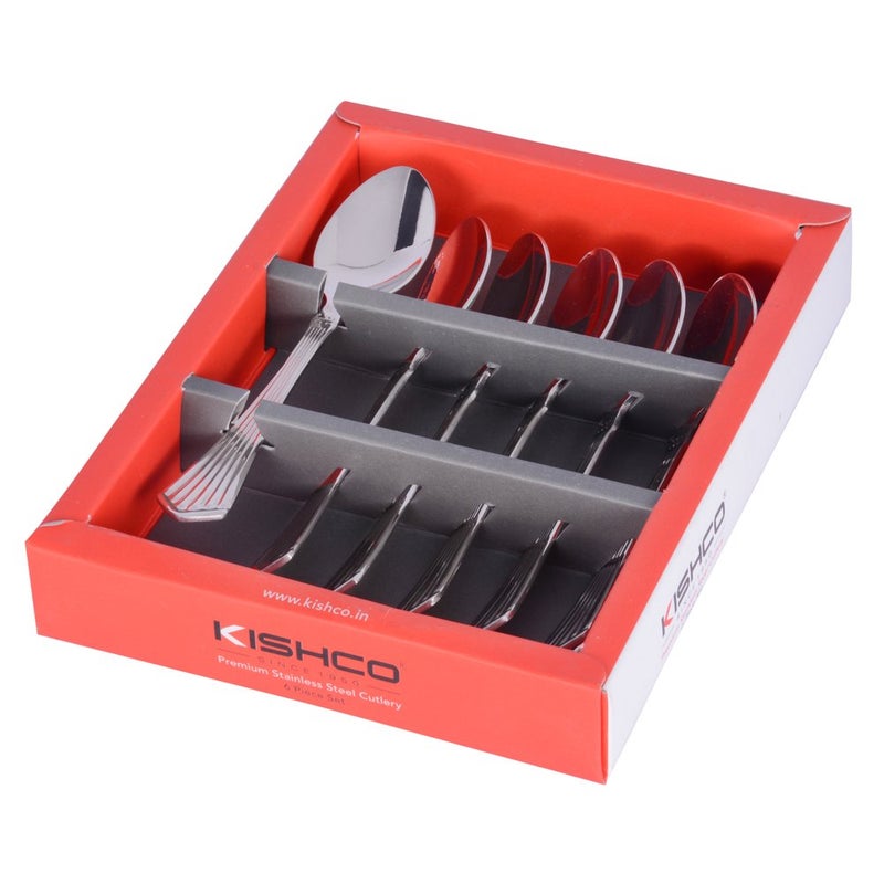 Kishco Symphony Stainless Steel Tea Spoon Set- Pack of 6 - Image 4