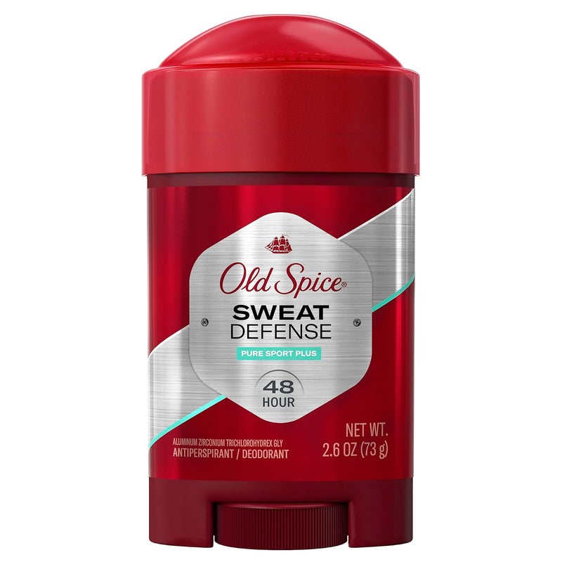 Old Spice أولد سبايس ديفينس لمكافحة التعرق ومزيل العرق الصلب الناعم للرجال، سبورت بلس، 2.6 أونصة