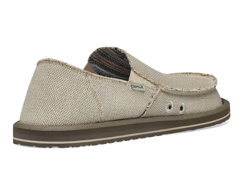 Sanuk Mens Hemp Sidewalk Surfer | Mens Shoes | Slip On Shoes for Men | Men's Slip-on Loafers | Comfort Footbed, Natural, 6 - Image 5