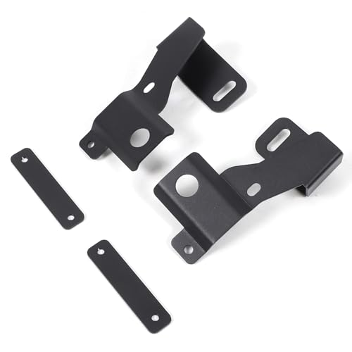 Hudiriy Car Hood Both Sides Mount Light Brackets Compatible with Ineos Grenadier 2020 -2024 Hood Hinge Ditch Light Mount Brackets External Accessories Decoration (Black) (Style B) - Image 4
