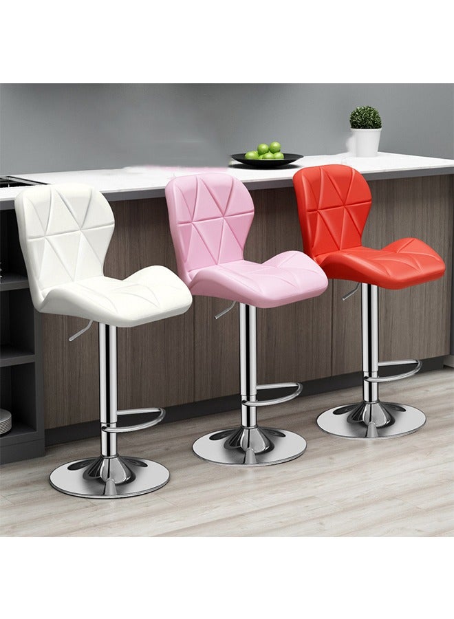 CityRiya-Long Bar Stools Adjustable Dining Chair Kitchen Dining Chairs Modern Lounge Chair Accent Chair Square Island Barstool Bar Chairs Kitchen Counter Chairs Makeup Chairs for Kitchen Living Room Bedroom 2 Sets - Image 3