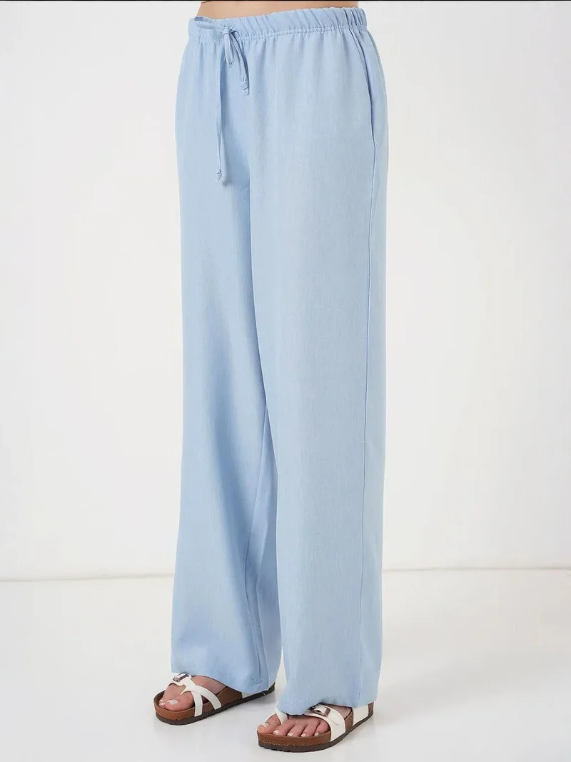 بيغ دارت BDART Wide Leg Relaxed Pants with Drawstring