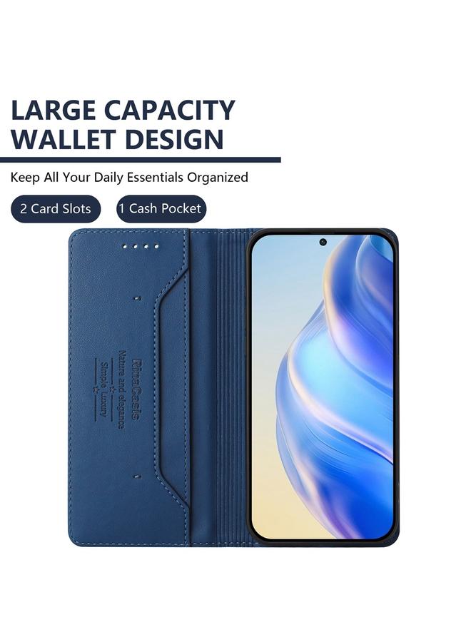 S-TOP Case For Redmi 10A / 9C RC01 Dual-Folded Magnetic Suction RFID Leather Phone Case - Image 3