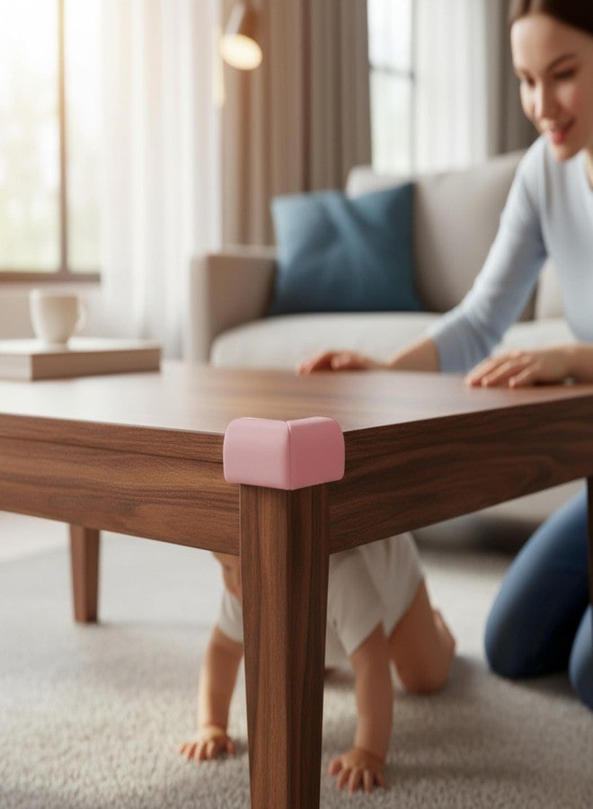 Kiddery Baby Safety Corner Protectors | Nitrile Foam Edge Guards for Furniture, Tables & Sharp Corners | 3M Strong Adhesive| Pack of 10 (Plain, Rabbit, Aeroplane Design) (10, Pink, Standard) - Image 4