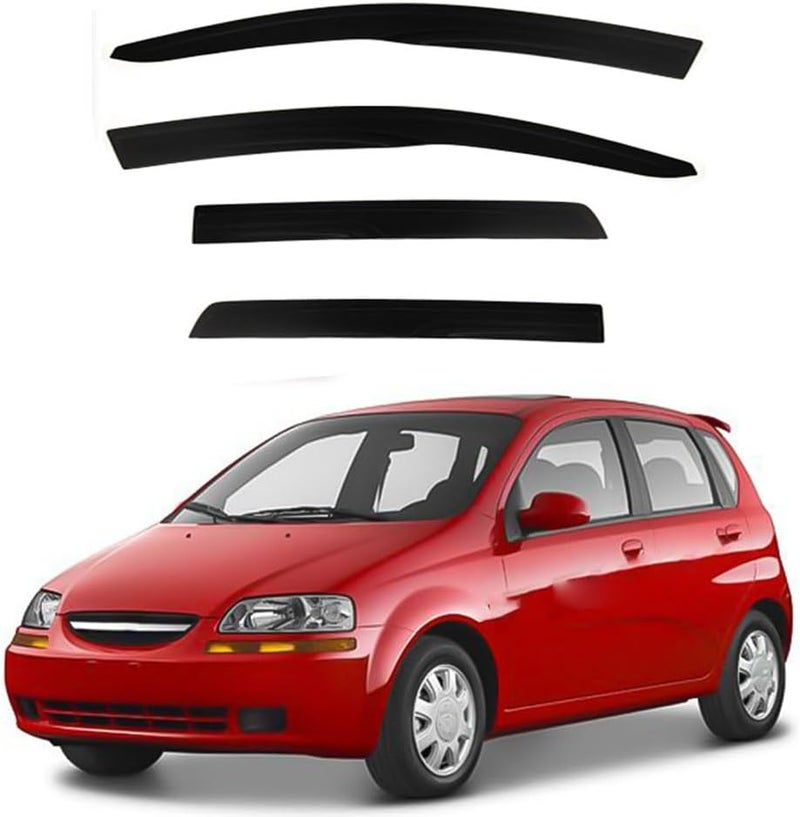 Premium Wind Deflector for Chevrolet Aveo Hatchback MK1-T200-T250 2005-2010 Window Side Visor Keep Your Car Ventilated in Rain Reduce Wind Turbulence External Accessories - Image 1